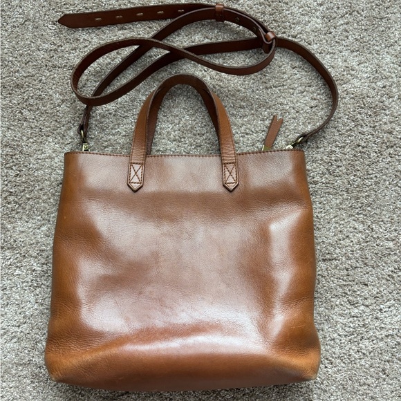 Madewell Zip-Top Transport Tote Crossbody Handbag - Picture 3 of 12